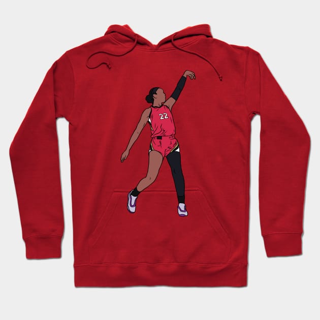 A'ja Wilson Holds The Release Hoodie by rattraptees